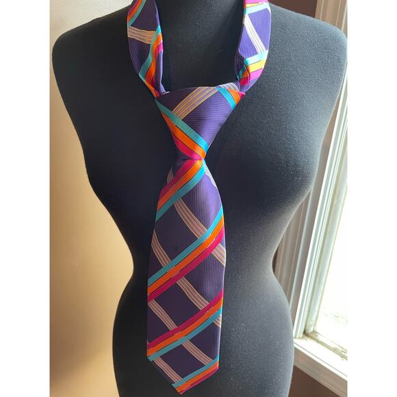 Men's Henry Pickard Purple Orange Turquoise Pink GUC - Picture 2 of 5